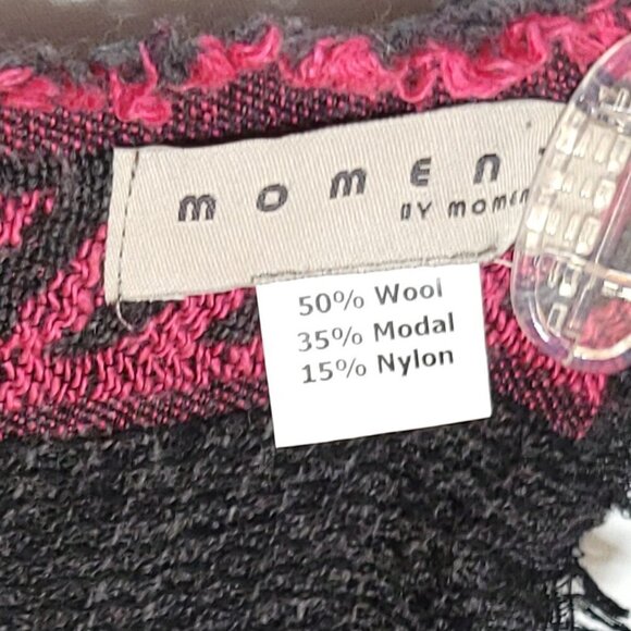 Wool Blend Unique Pink Grey Super Soft Very Long Peacock Scarf Stocking Stuffer - Picture 5 of 5